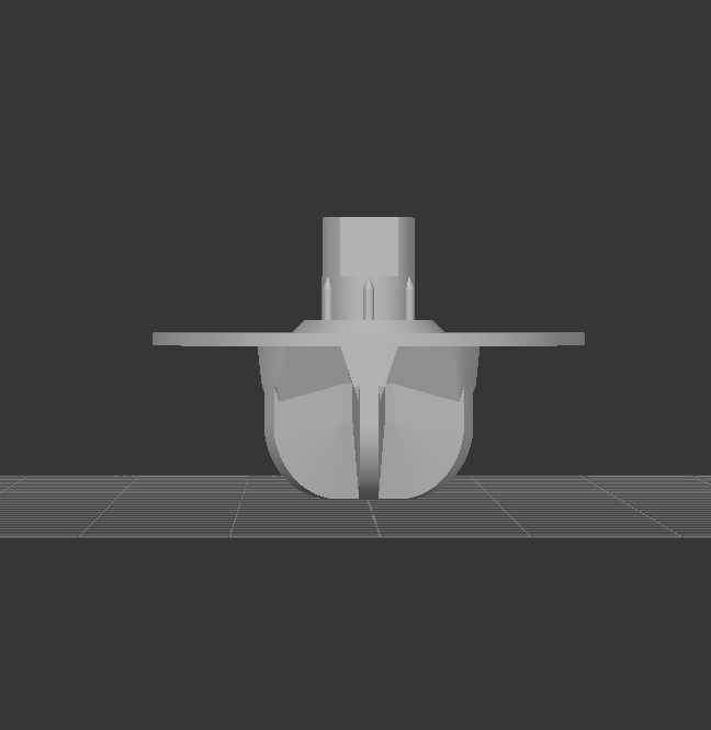 3D-модель Муфта привода турбощетки для пылесоса Tefal Air Force / X-Pert