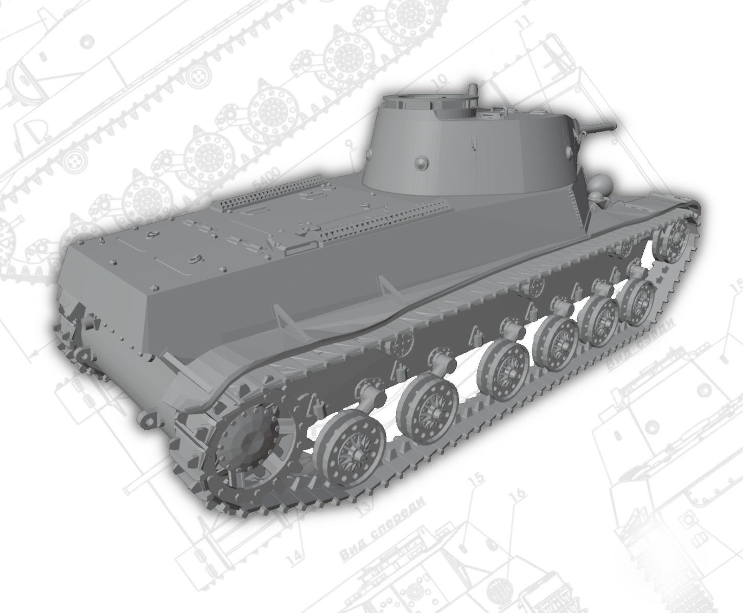 Сборная модель, Т-50, 1:72, советский лёгкий танк